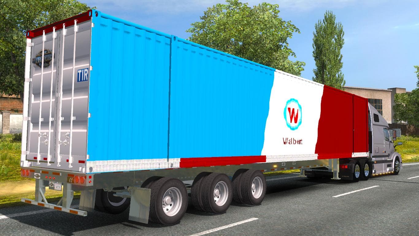 TRAILER WALLBERT AMERICAN TRUCK SIMULATOR 1.21 - ETS2 mods download – trailers screenshot 2