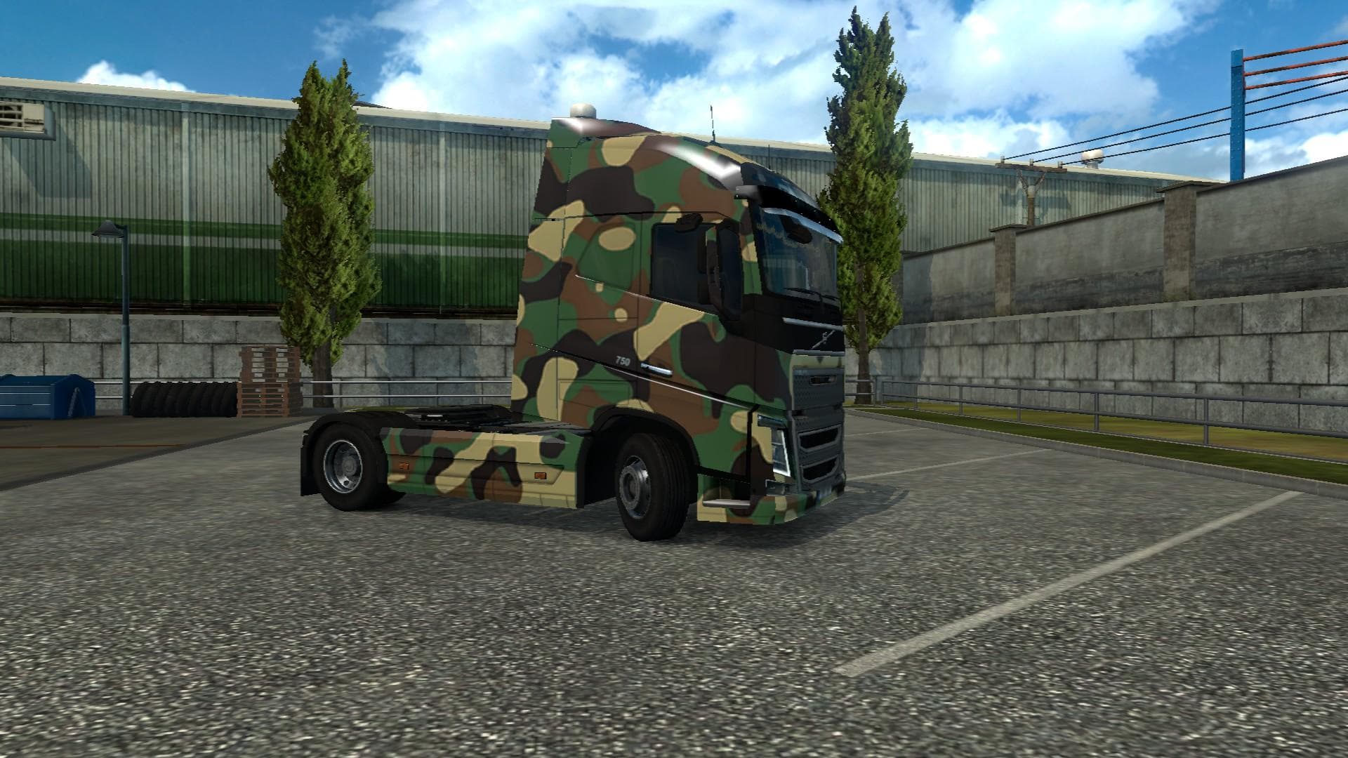 ARMY SKIN FOR VOLVO FH16 2012 1.21 - ETS2 mods download – skins screenshot 2