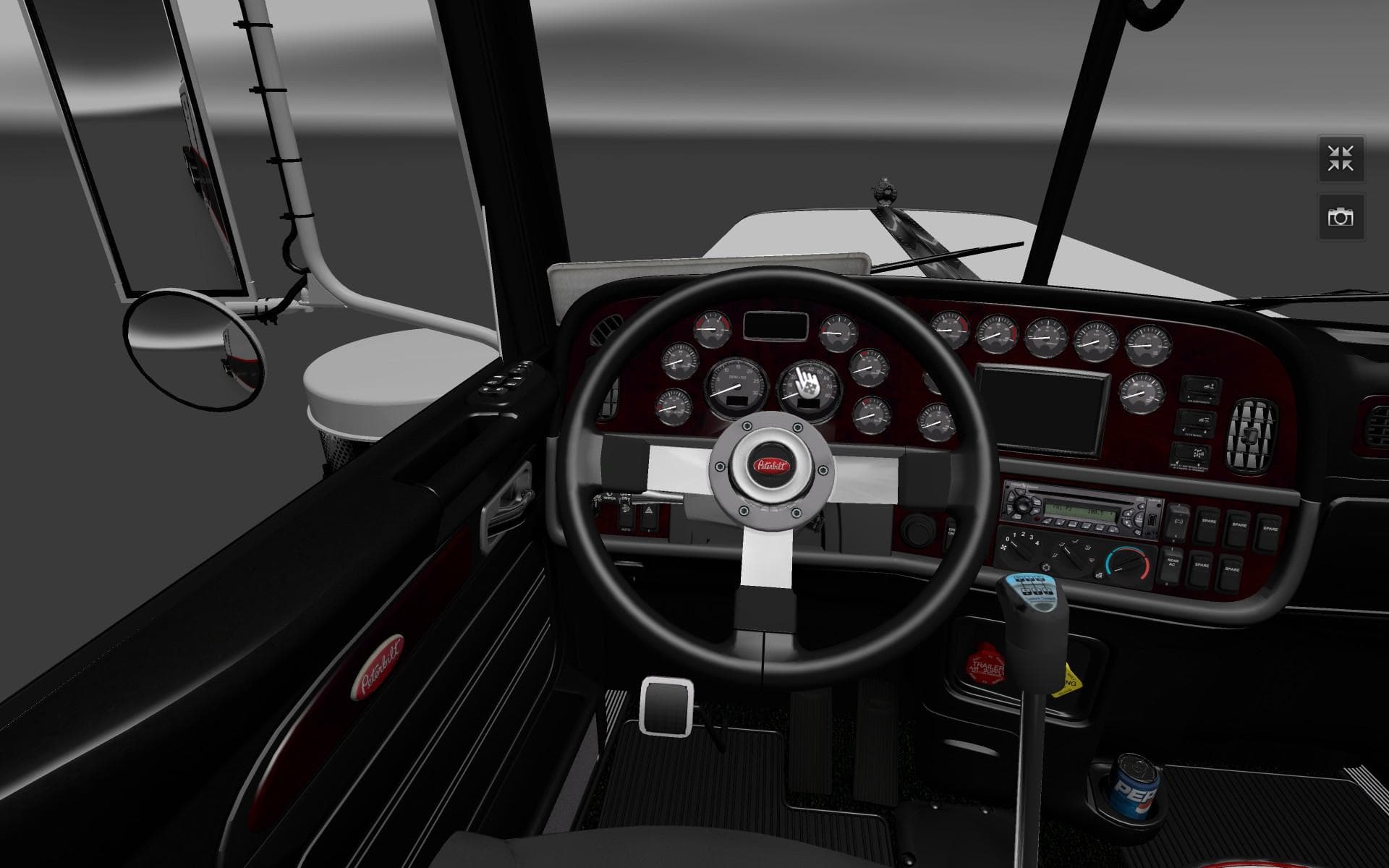 PETERBILT 389 DARK INTERIOR - ETS2 mods download – other screenshot 2