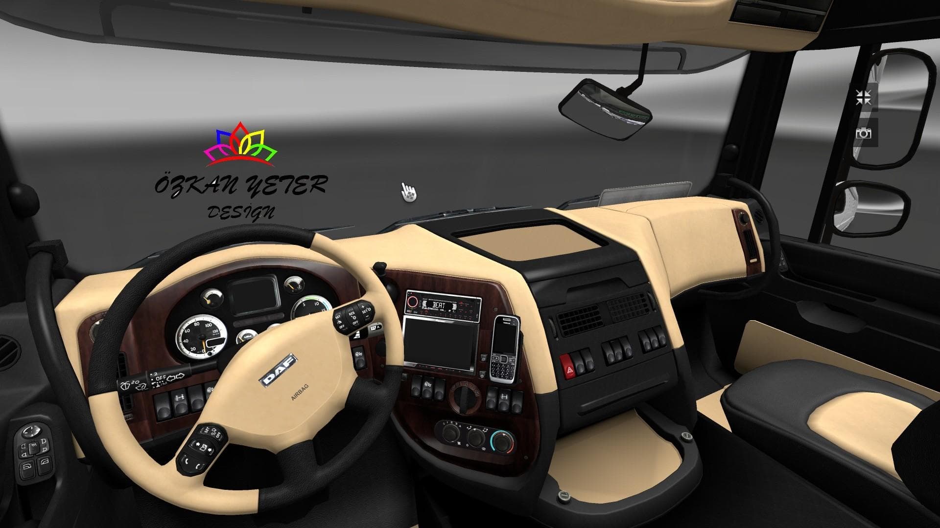 DAF XF INTERIOR BY OZKANYETER 1.21.X – Other mod for Euro Truck Simulator 2