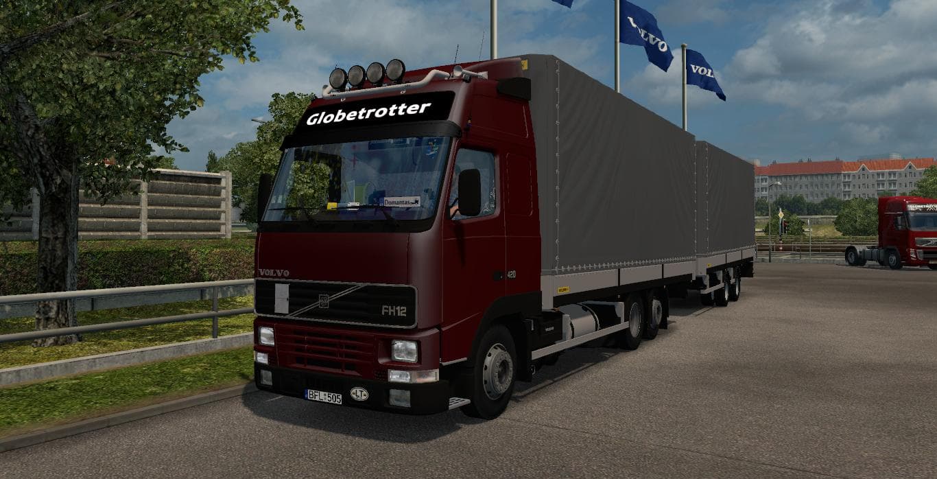 VOLVO FH12 TANDEM 1.21.X – Trailers mod for Euro Truck Simulator 2