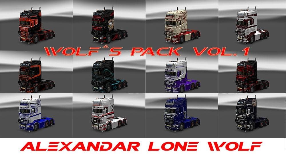 Wolf’s Pack v1 – Skins mod for Euro Truck Simulator 2
