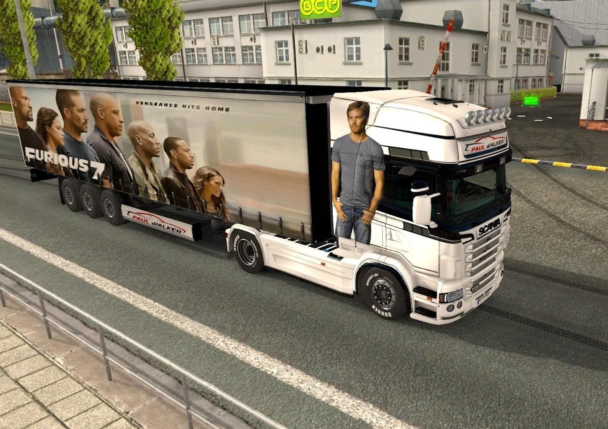 PAUL WALKER PACK FOR SCANIA RJL - ETS2 mods download – skins screenshot 2