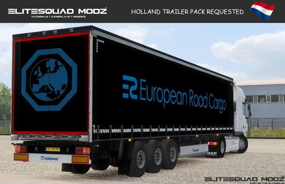 HOLLAND TRAILERS PACK (REQUESTED) BY ELITESQUAD MODZ – Trailers mod for Euro Truck Simulator 2