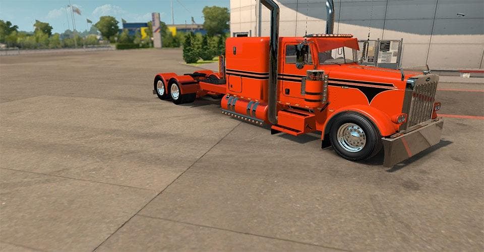 PETERBILT 389 CUSTOM ORANGE SKIN – Skins mod for Euro Truck Simulator 2