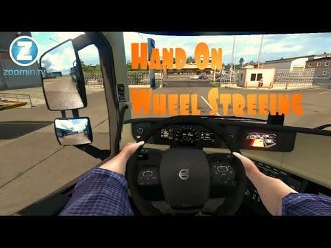 HAND ON WHEEL STREEING 1.20.1 – Parts mod for Euro Truck Simulator 2