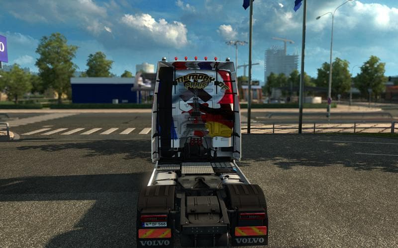 IN MEMORY OF PARIS VOLVO V1.0 - ETS2 mods download – skins screenshot 2