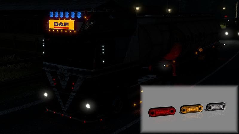Lightbox Daf XF 105 SCS and 50Keda 1.21 – Parts mod for Euro Truck Simulator 2