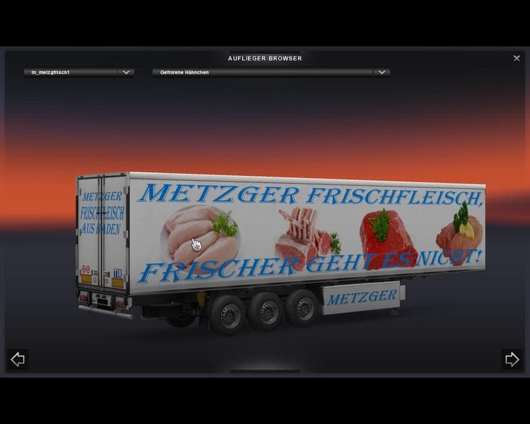 BUTCHER FRESH MEAT KUHLTRAILER V1.0 - ETS2 mods download – trailers screenshot 2