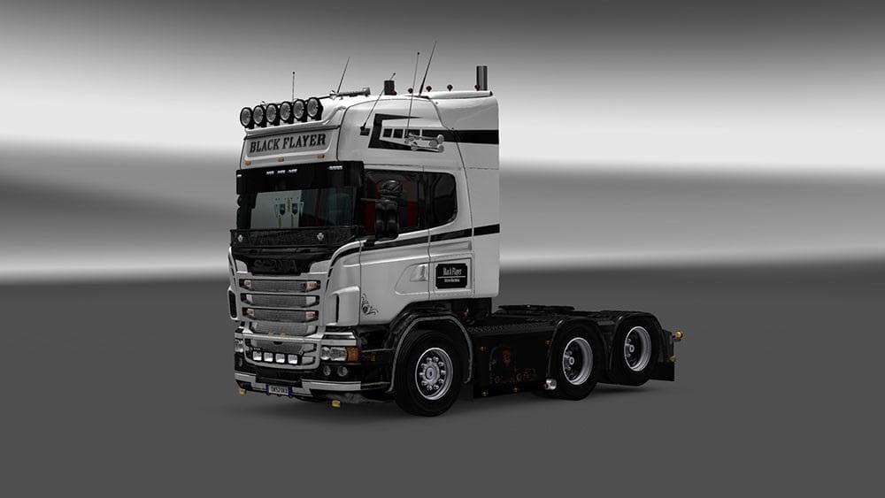 SCANIA RJL BLACK FLAYER SKIN – Skins mod for Euro Truck Simulator 2