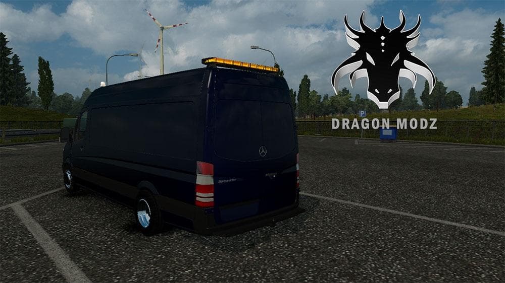MERCEDES SPRINTER LONG 2015 V0.2 BETA - ETS2 mods download – trucks screenshot 2