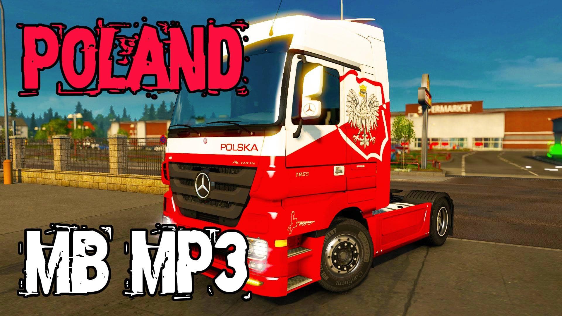 MB ACTROS MP3 & TUNING ACCESSORIES 1.21.X – Parts mod for Euro Truck Simulator 2