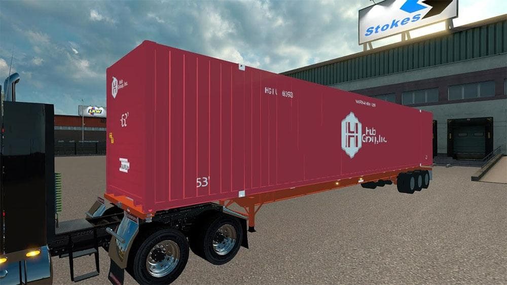 CHASSIS CONTAINER 53FT V1.1 – Trailers mod for Euro Truck Simulator 2