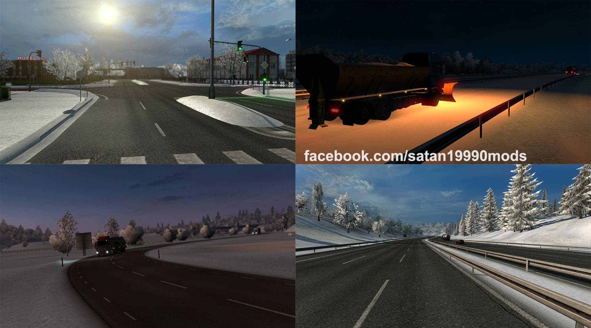 COMPLETE WINTER MOD V2.5 - ETS2 mods download – maps screenshot 2