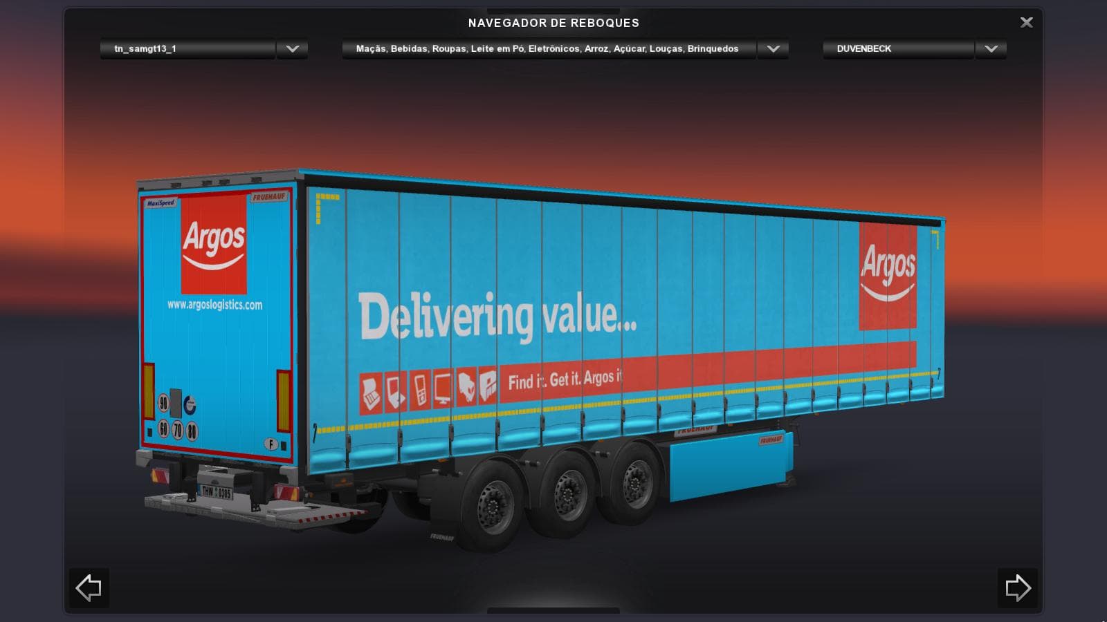 TRAILER CONTAINER FRUEHAUF FOR ETS2 1.21.1 – V1.1 - ETS2 mods download – trailers screenshot 2