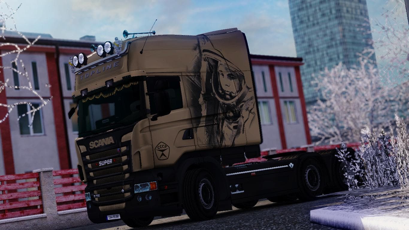 SCANIA RJL GAGARIN SKIN 1.21.1 - ETS2 mods download – skins screenshot 2