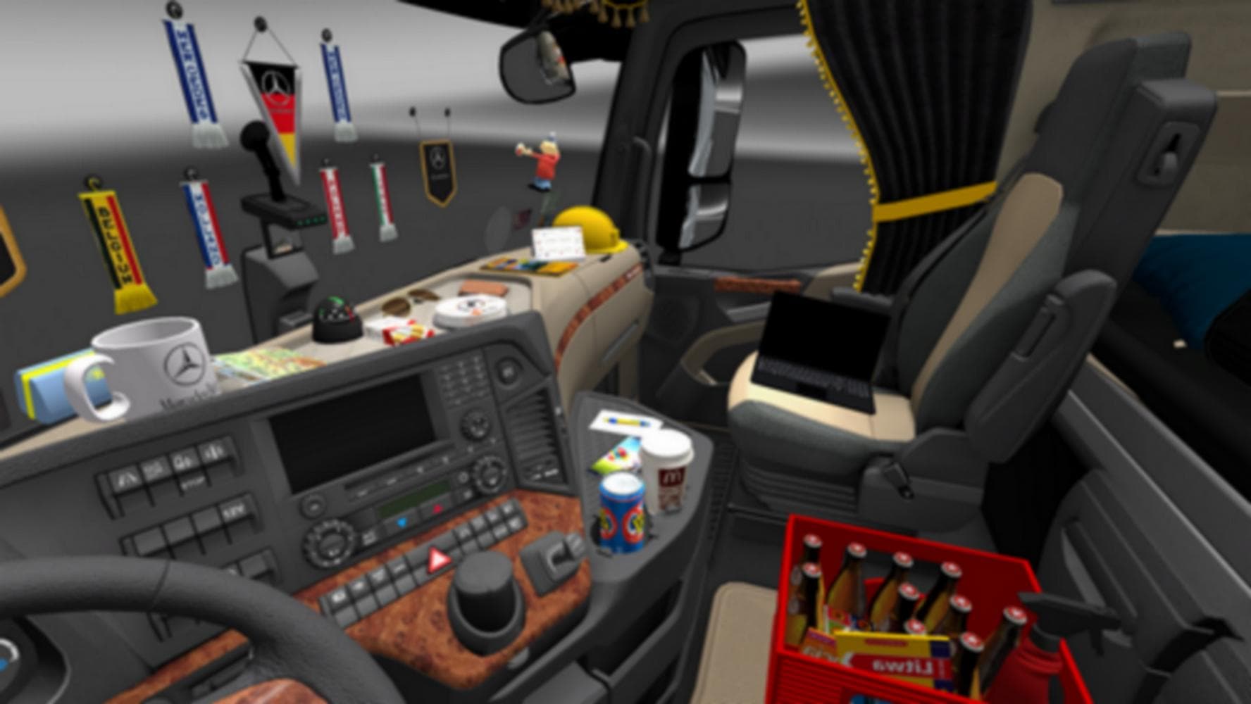 ADDONS FOR DLC CABIN V3.5 - ETS2 mods download – parts screenshot 2
