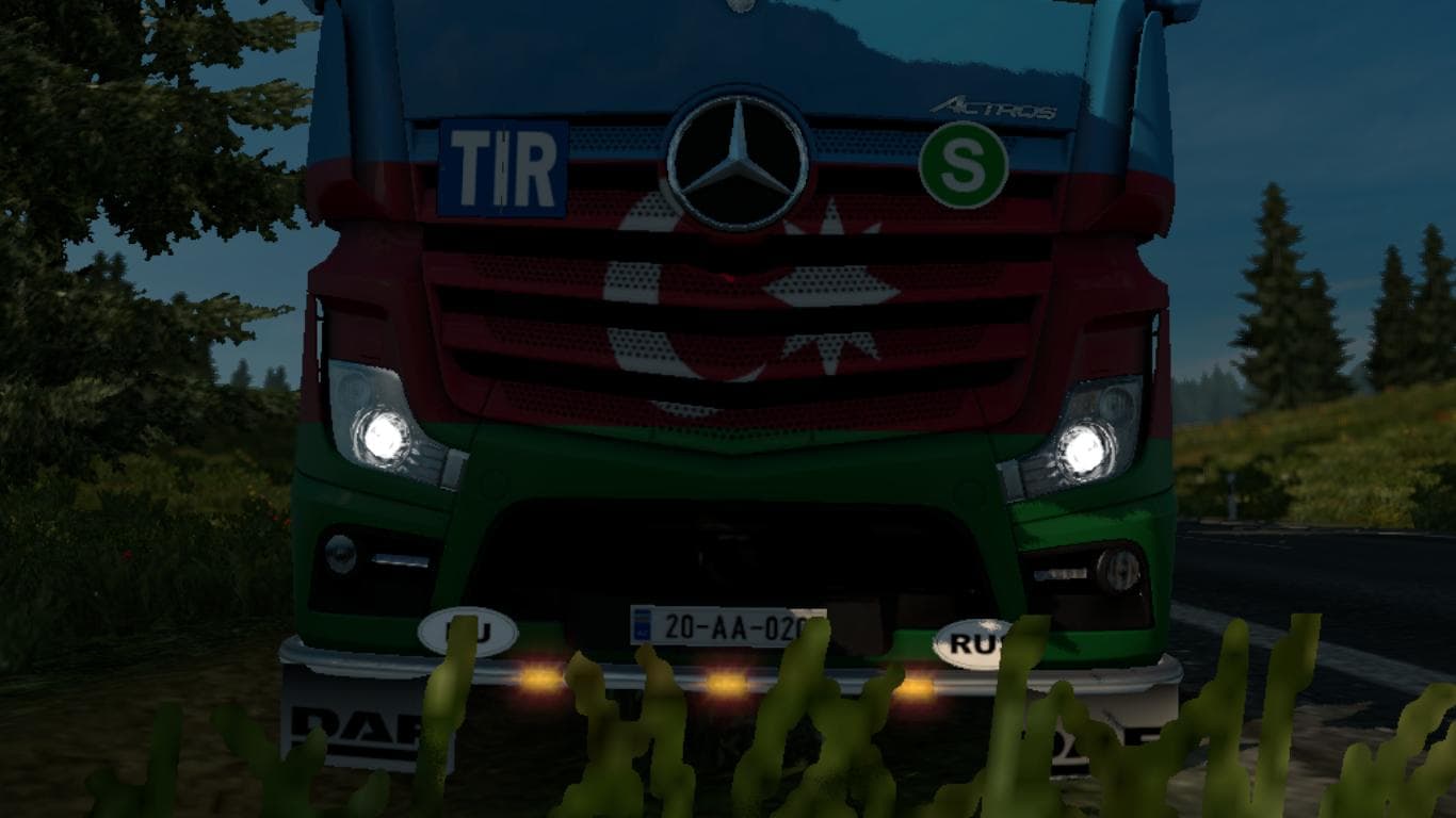 AZERBAYJAN 20-AA-020 PLATE – Skins mod for Euro Truck Simulator 2