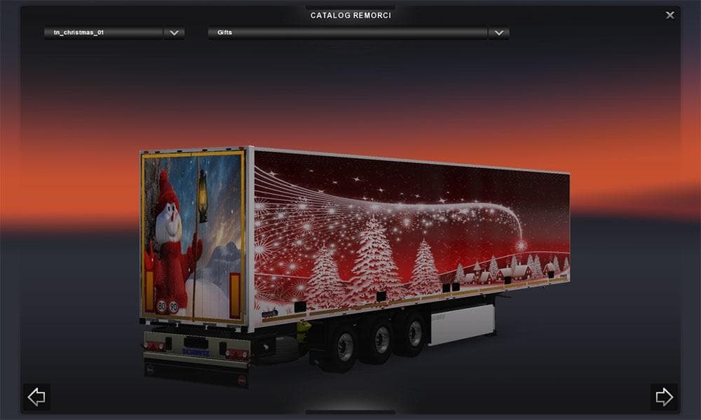 CHRISTMAS SPIRIT TAILER HD 1.22 – Trailers mod for Euro Truck Simulator 2