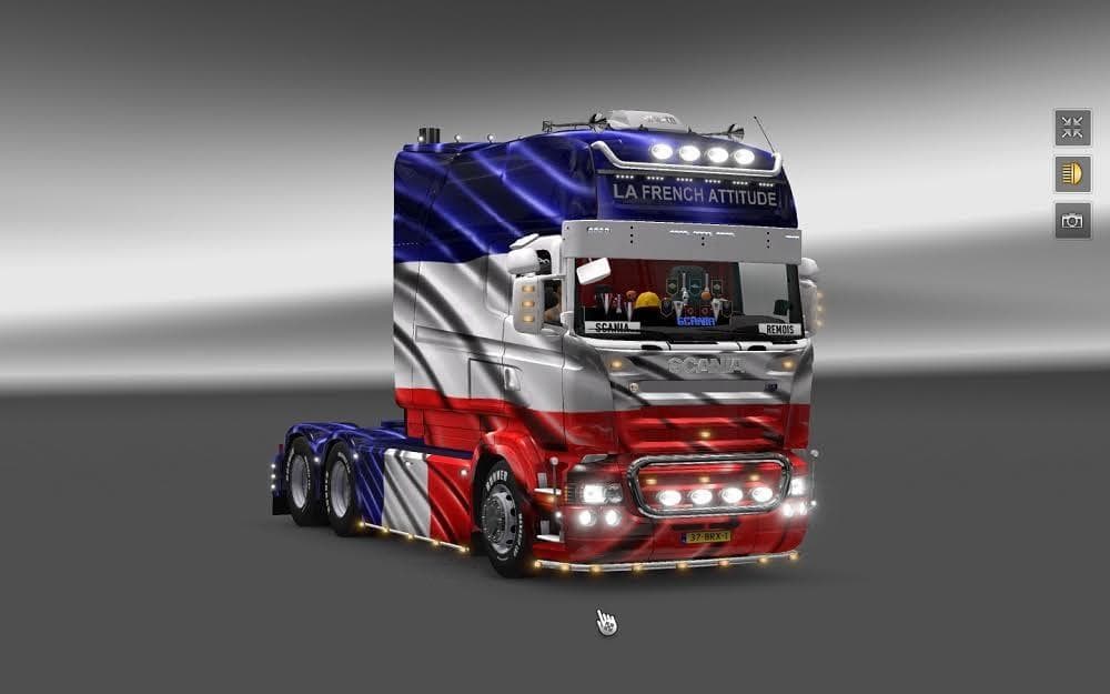 SCANIA LONGLINE RJL SKIN FRANCE – Skins mod for Euro Truck Simulator 2