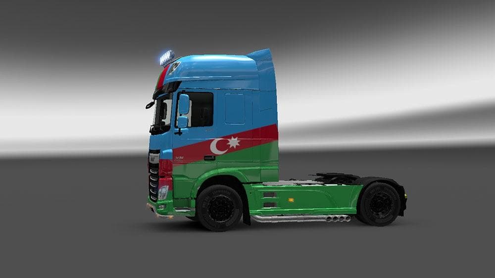 DAF XF EURO 6 AZERBAIJAN SKIN – Skins mod for Euro Truck Simulator 2