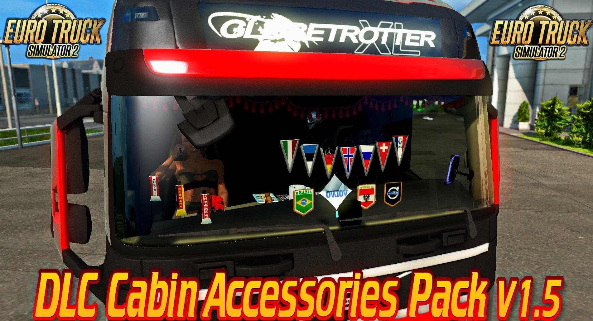 DLC CABIN ACCESSORIES PACK V1.5 – Parts mod for Euro Truck Simulator 2