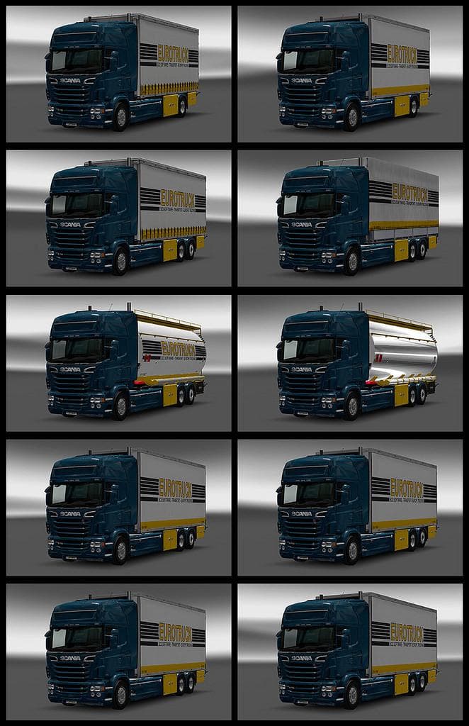 SCANIA R & STREAMLINE BY RJL TANDEM V1.0 - ETS2 mods download – parts screenshot 2