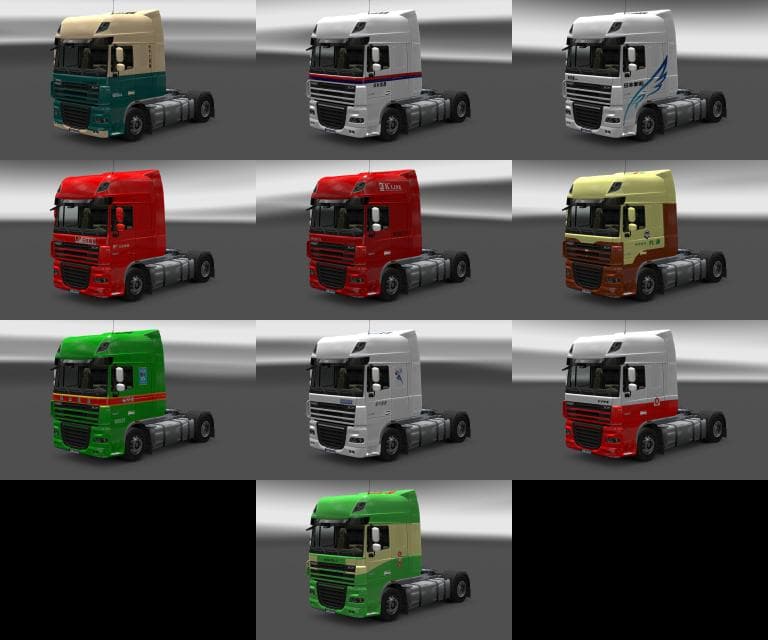 DAF JAPAN COMPANY SKIN COLLECTION – Skins mod for Euro Truck Simulator 2