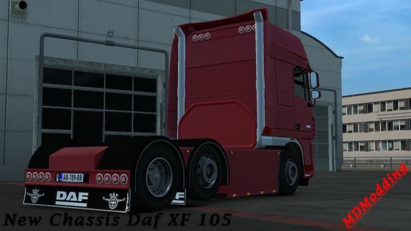 CUSTON CHASSIS DAF XF 105 SCS V1.22 – Parts mod for Euro Truck Simulator 2