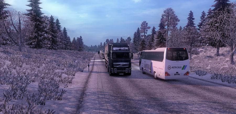 FROSTY WINTER WEATHER MOD V5.4 - ETS2 mods download – maps screenshot 2