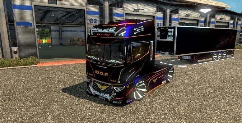 DAF EVO WING + TRAILER 1.2.4 - ETS2 mods download – trailers screenshot 2