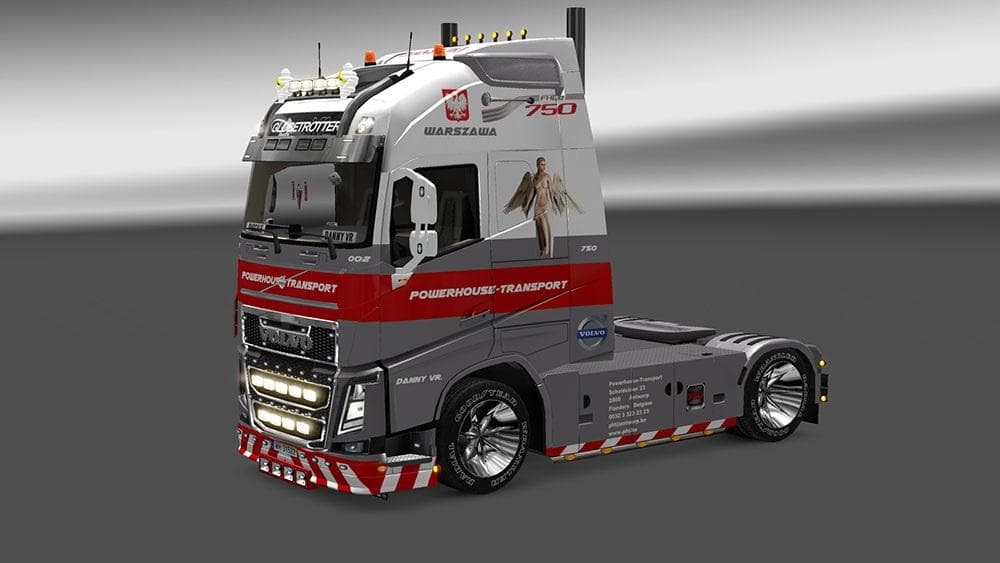VOLVO FH 2012 POWERHOUSE SKIN – Skins mod for Euro Truck Simulator 2
