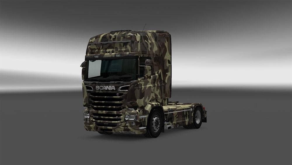 SCANIA RJL ARMY SKIN – Skins mod for Euro Truck Simulator 2