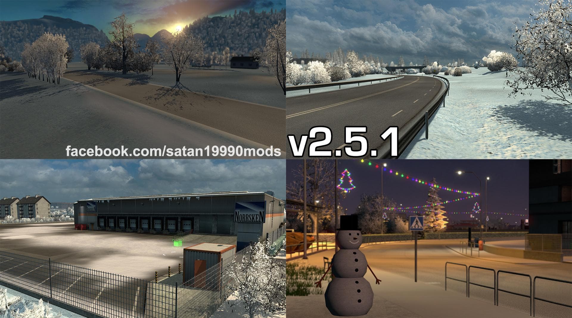 COMPLETE WINTER MOD V2.5.1 – Maps mod for Euro Truck Simulator 2