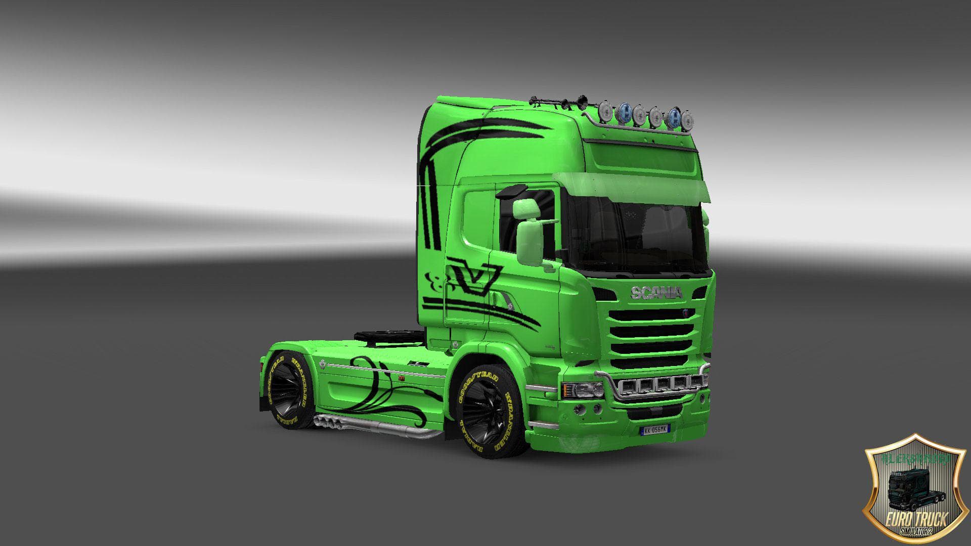 SCANIA STREAMLINE GREEN SKIN – Skins mod for Euro Truck Simulator 2
