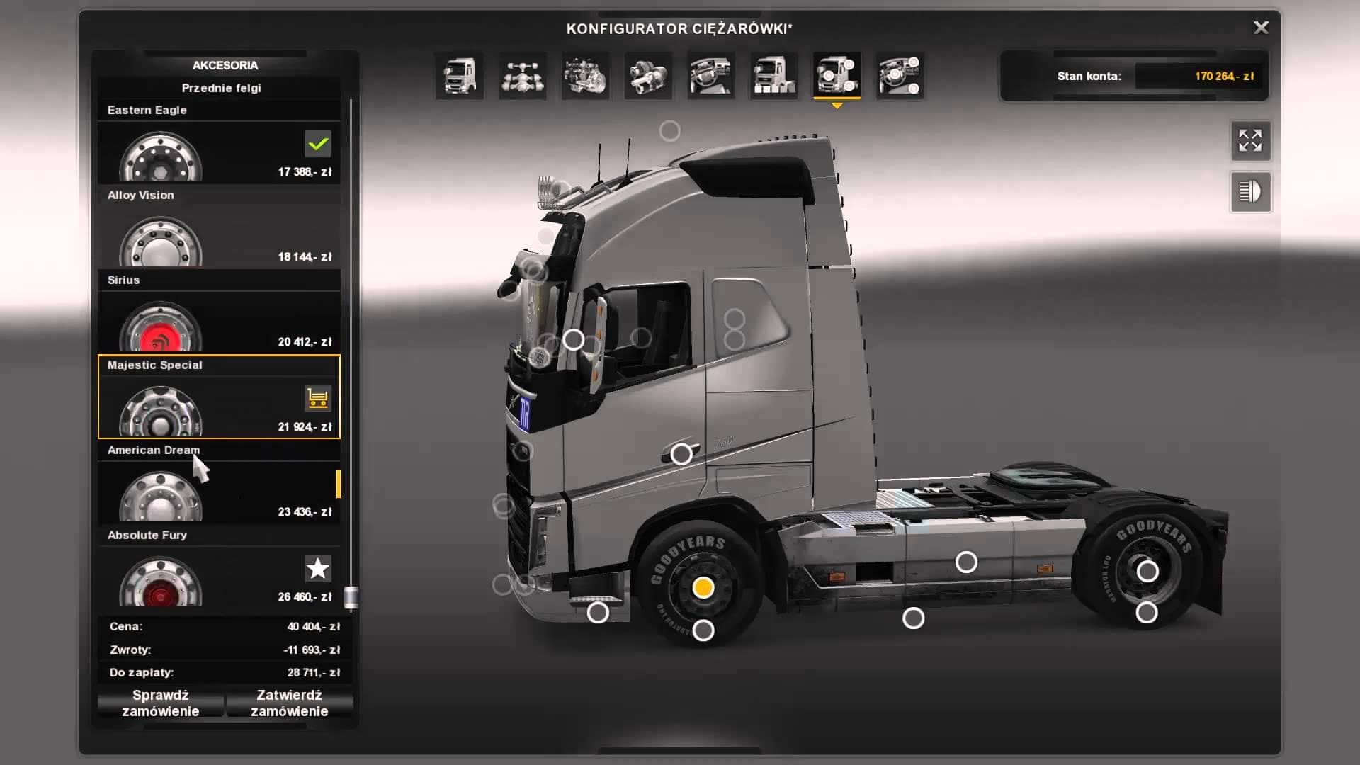 NEW WHEELS 1.22.X – Parts mod for Euro Truck Simulator 2