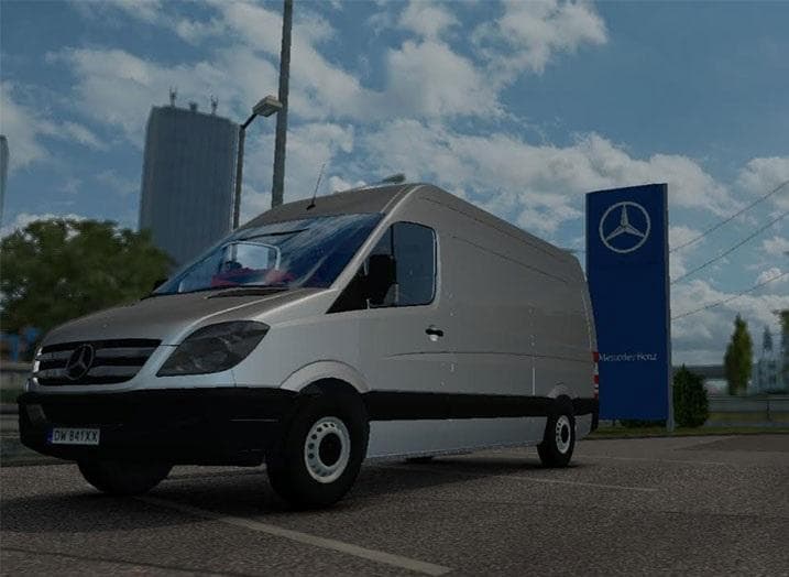 MERCEDES SPRINTER 2009 1.22 V6 – Parts mod for Euro Truck Simulator 2