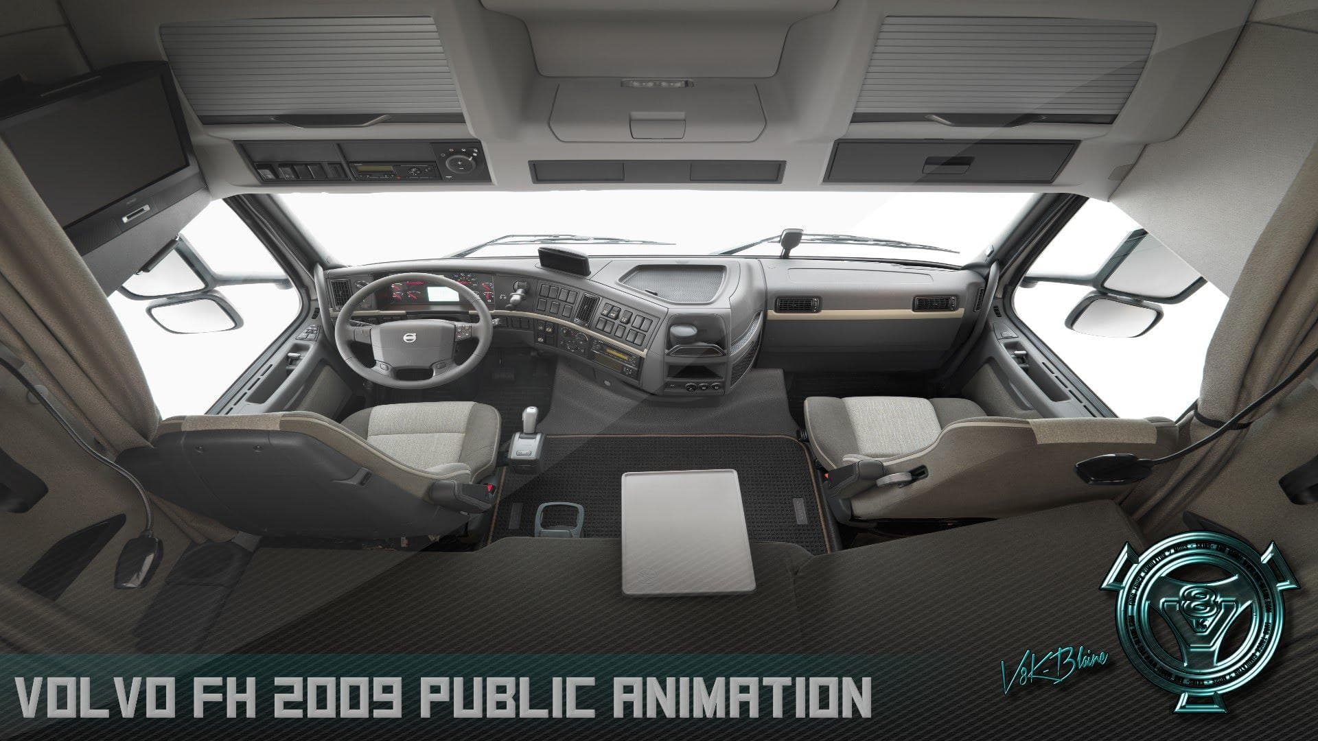 V8K VOLVO FH 2009 PUBLIC ANIMATION – Parts mod for Euro Truck Simulator 2