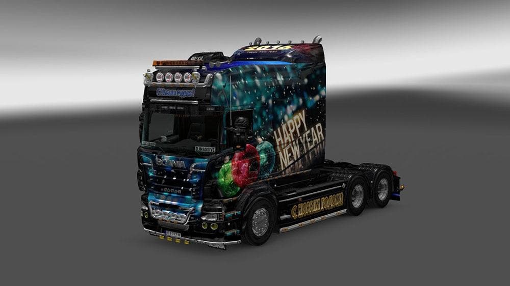 NEW YEAR 2016 COMBO PACK – Skins mod for Euro Truck Simulator 2