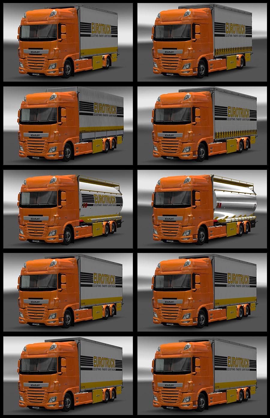 DAF XF EURO6 OHAHA TANDEM V1.0 - ETS2 mods download – parts screenshot 2