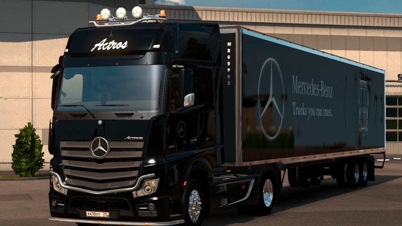 MB ACTROS MP4 & AM TRAILER COMBO SKIN 1.22 - ETS2 mods download – skins screenshot 2