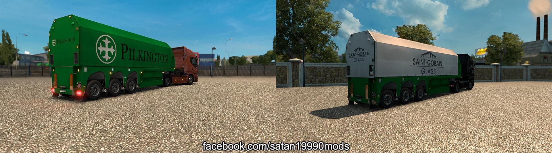 TMP - GLASS TRAILER V1.1 – Trailers mod for Euro Truck Simulator 2