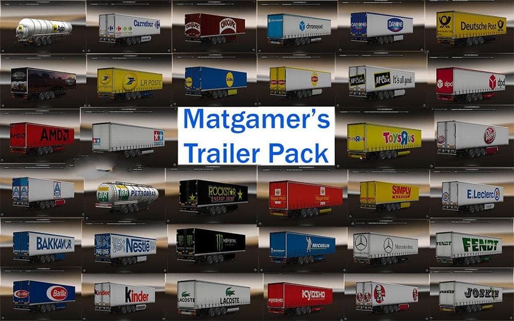 MATGAMER’S TRAILER PACK V1.0 – Trailers mod for Euro Truck Simulator 2