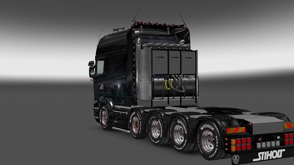 SCANIA RJL R SCI-FI CITY THEMED SKIN - ETS2 mods download – skins screenshot 2