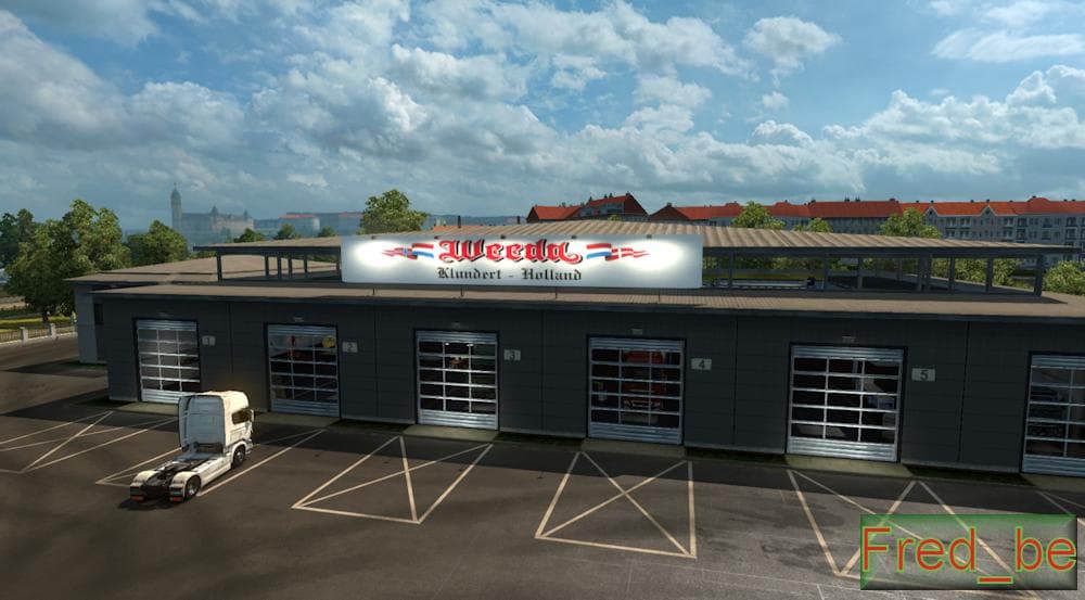 BIG GARAGE WEEDA 1.22.X – Maps mod for Euro Truck Simulator 2