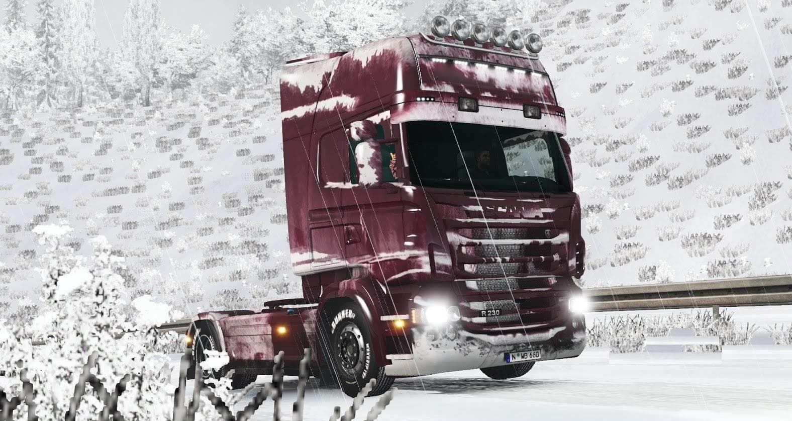 SNOWY SKIN FOR SCANIA RJL – Skins mod for Euro Truck Simulator 2