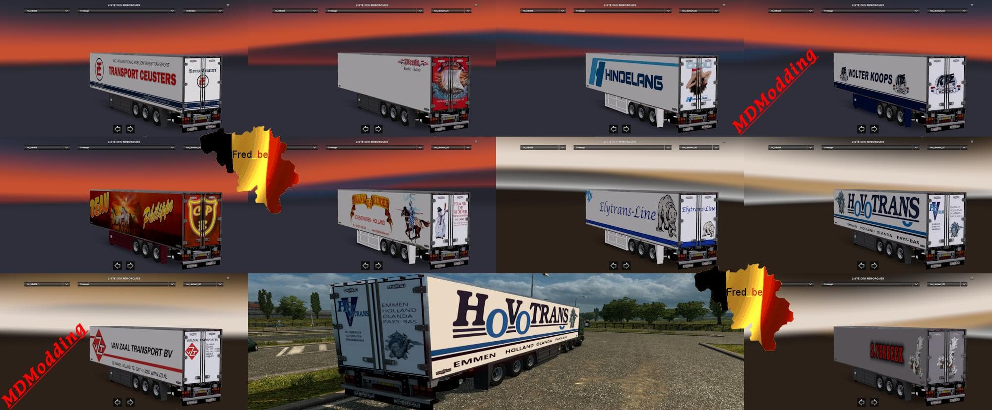 TRAILER PACK OLD CHEREAU 1.22.X – Trailers mod for Euro Truck Simulator 2