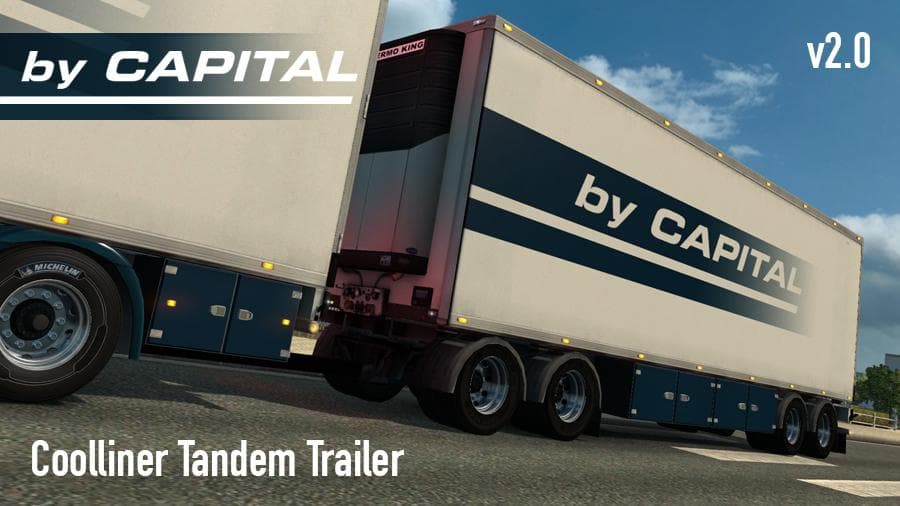 COOLLINER TANDEM TRAILER V2.0 – Trailers mod for Euro Truck Simulator 2