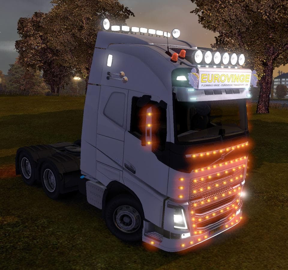 Devil Roofgrill and Lightsign + Addons - ETS2 mods download – parts screenshot 2