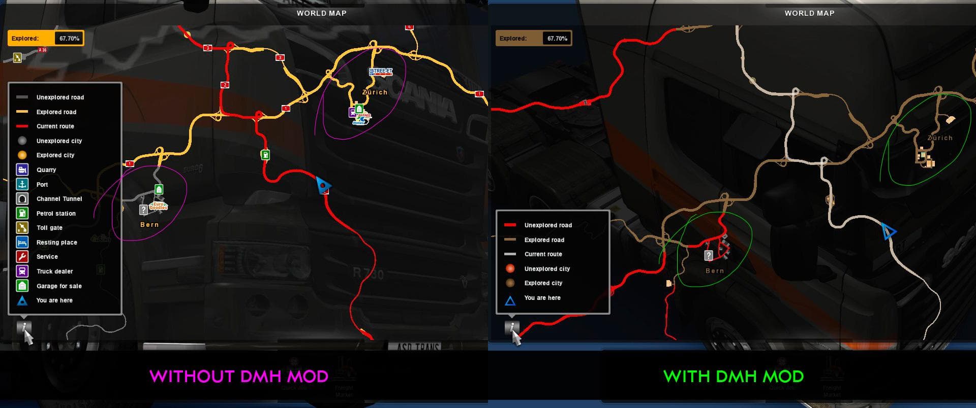 Discovery Map Helper v1.3 - ETS2 mods download – maps screenshot 2